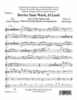 Revive Your Work, Oh Lord (Downloadable String Quartet Parts)