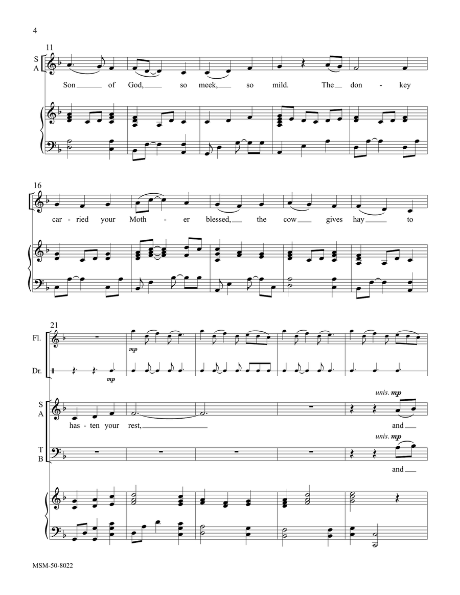 Creation Sings (Downloadable Full/Choral Score) 4-Part scores gallery preview page 4