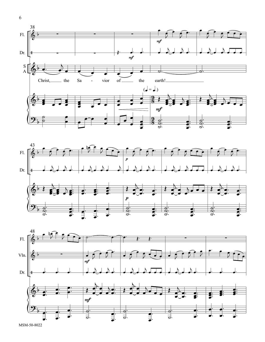 Creation Sings (Downloadable Full/Choral Score) 4-Part scores gallery preview page 6