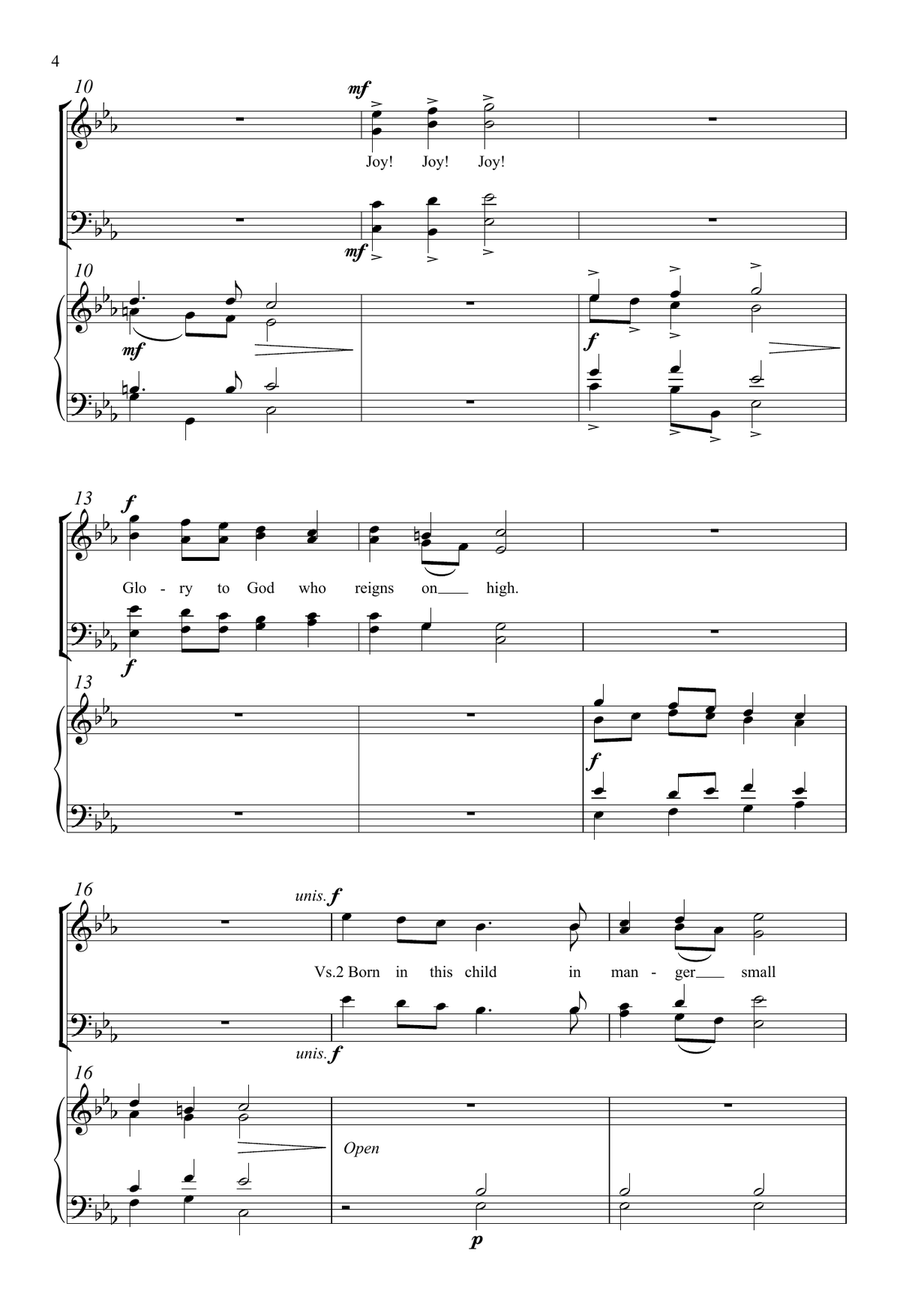 Echo Carol Echo Carol 4-Part scores gallery preview page 3