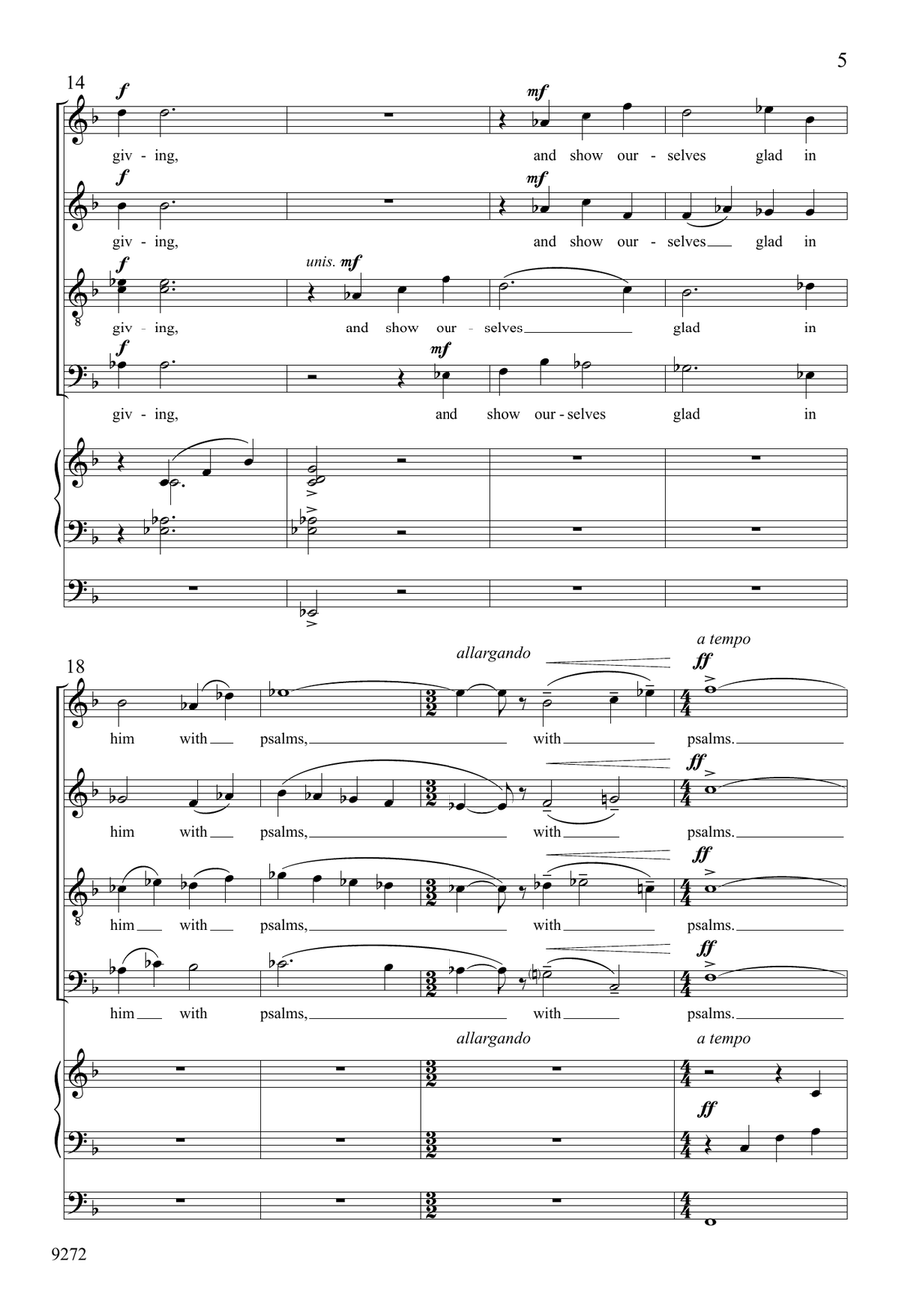 O Come, Let Us Sing 4-Part scores gallery preview page 5