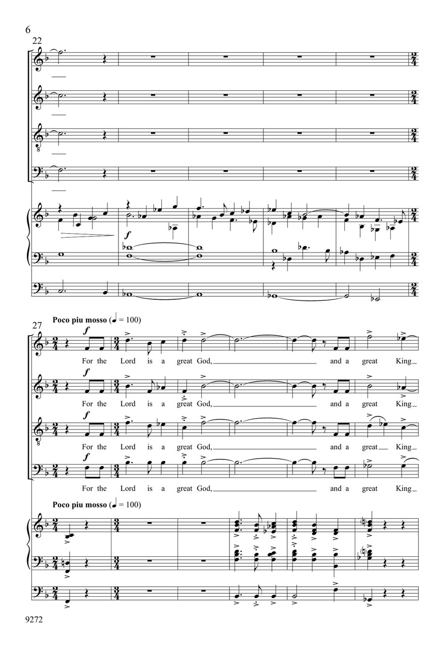 O Come, Let Us Sing 4-Part scores gallery preview page 6