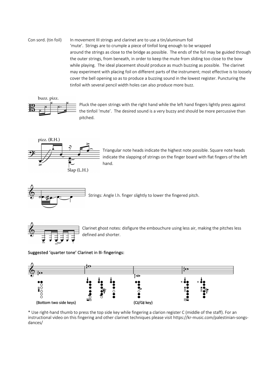 Palestinian Songs & Dances Clarinet scores gallery preview page 5