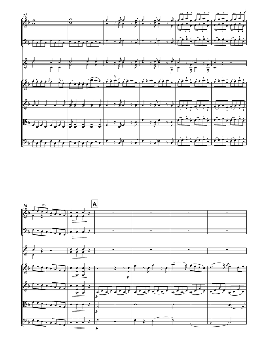 PLEYEL (1757-1813) Symphony No.1 in F Op.14 No.1 Chamber Orchestra scores gallery preview page 3