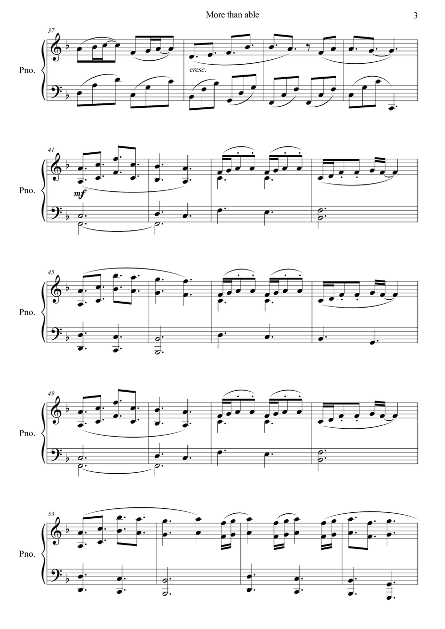 More Than Able Piano Solo scores gallery preview page 3