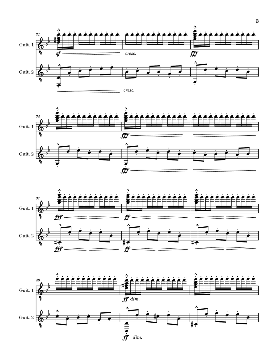Asturias (Leyenda) for 2 guitars Chamber Music scores gallery preview page 3
