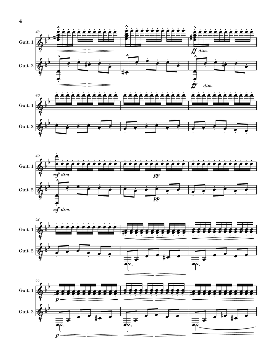 Asturias (Leyenda) for 2 guitars Chamber Music scores gallery preview page 4