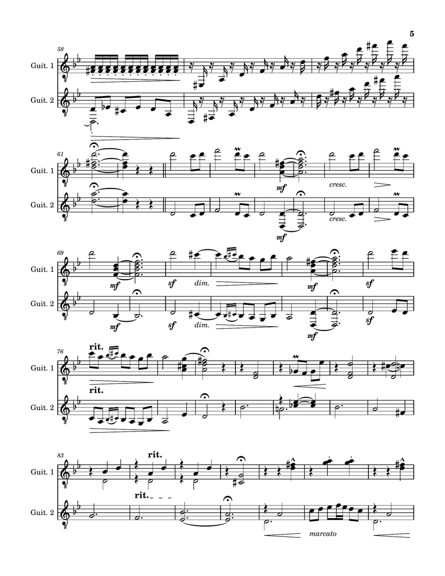 Asturias (Leyenda) for 2 guitars Chamber Music scores gallery preview page 5