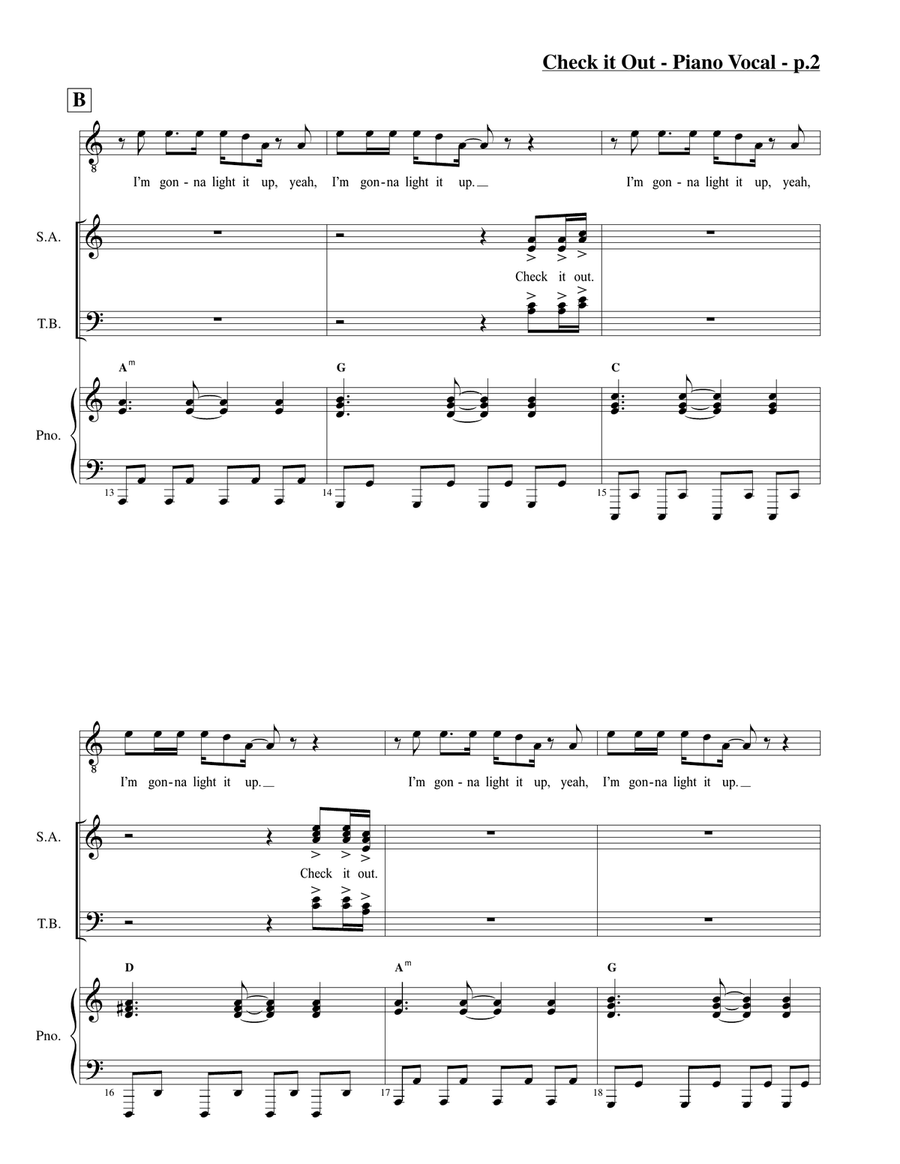 Check It Out 4-Part scores gallery preview page 2