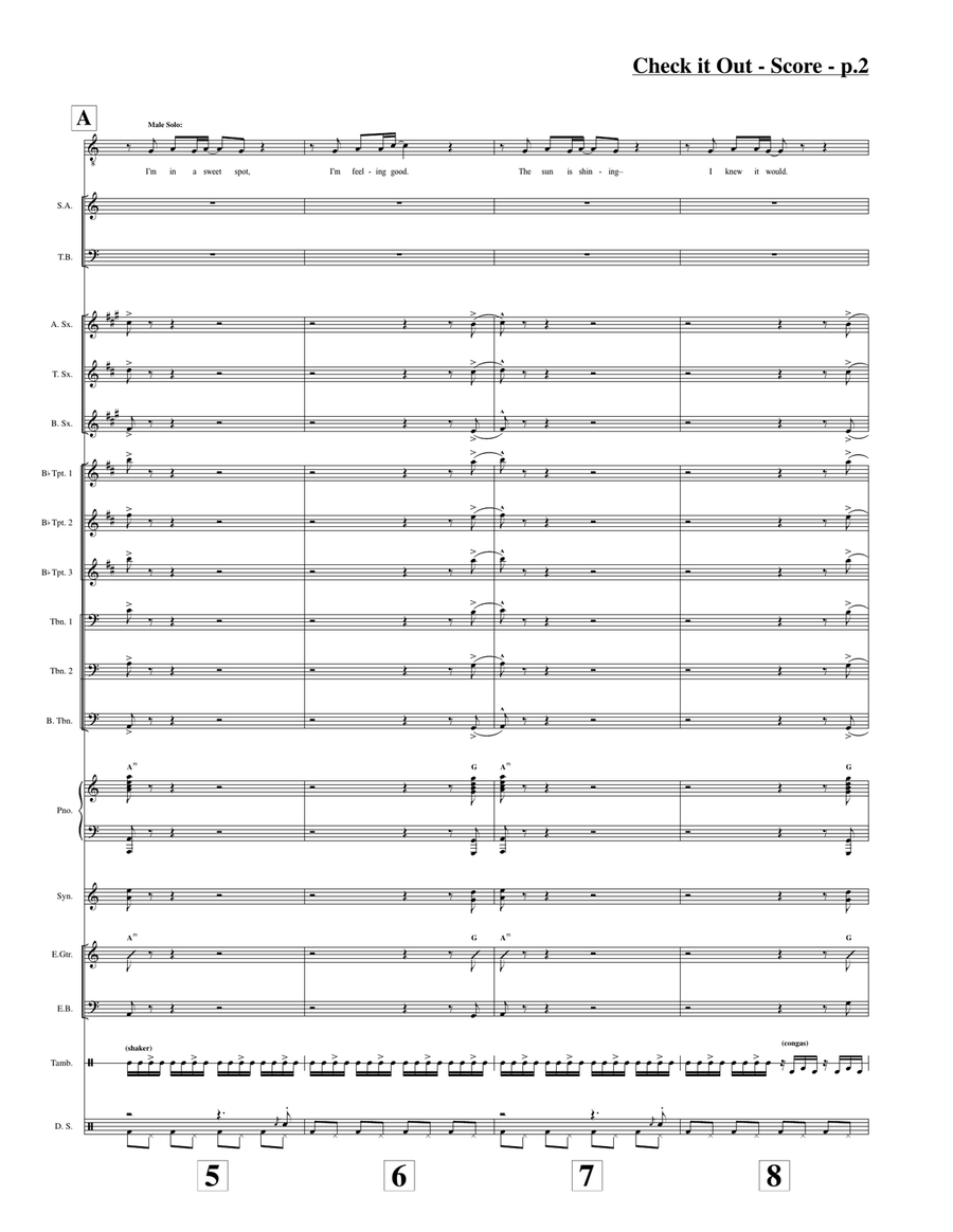 Check It Out Check It Out Jazz Ensemble scores gallery preview page 2