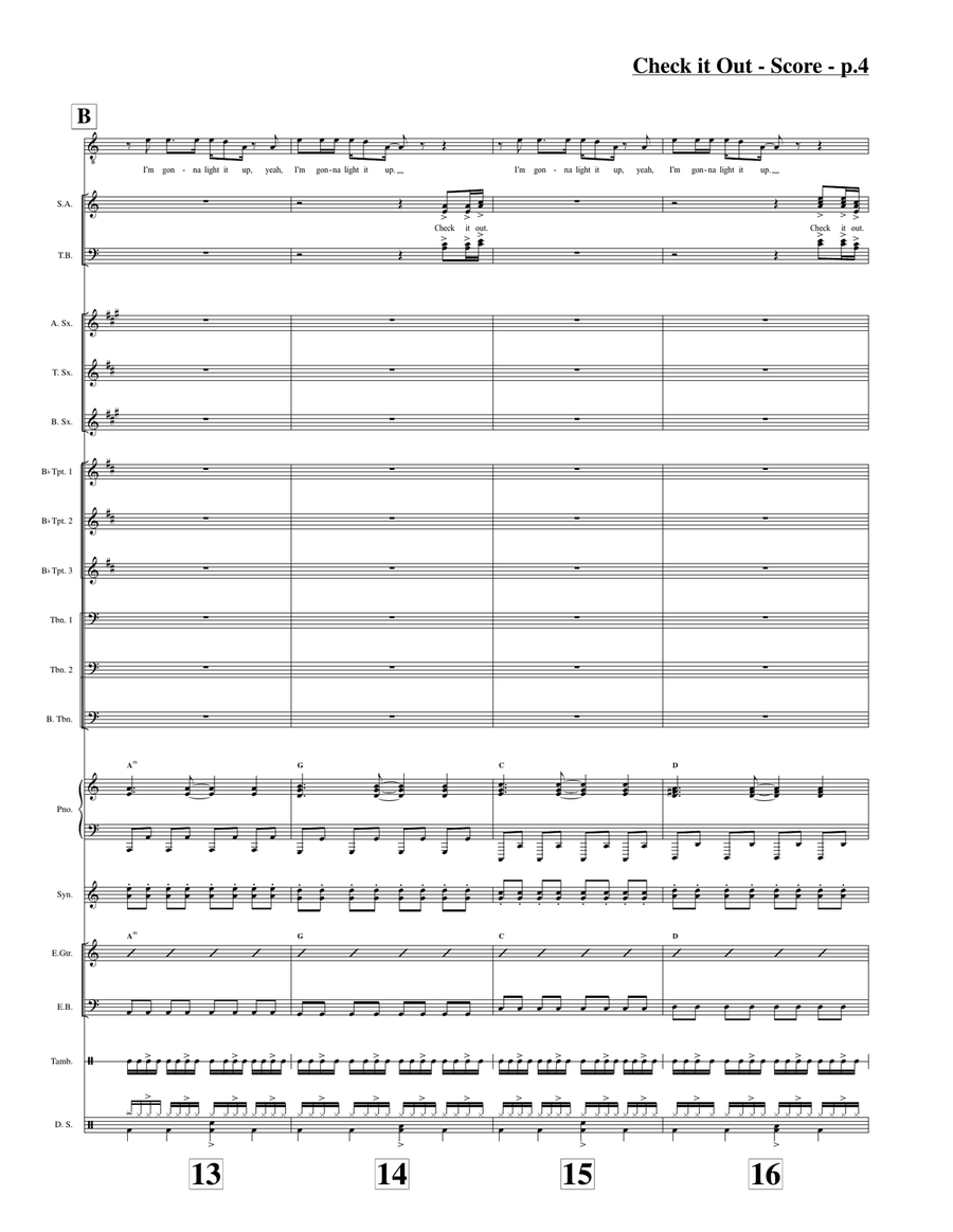 Check It Out Check It Out Jazz Ensemble scores gallery preview page 4