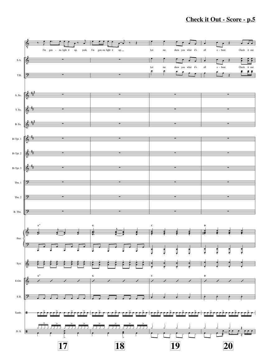 Check It Out Check It Out Jazz Ensemble scores gallery preview page 5