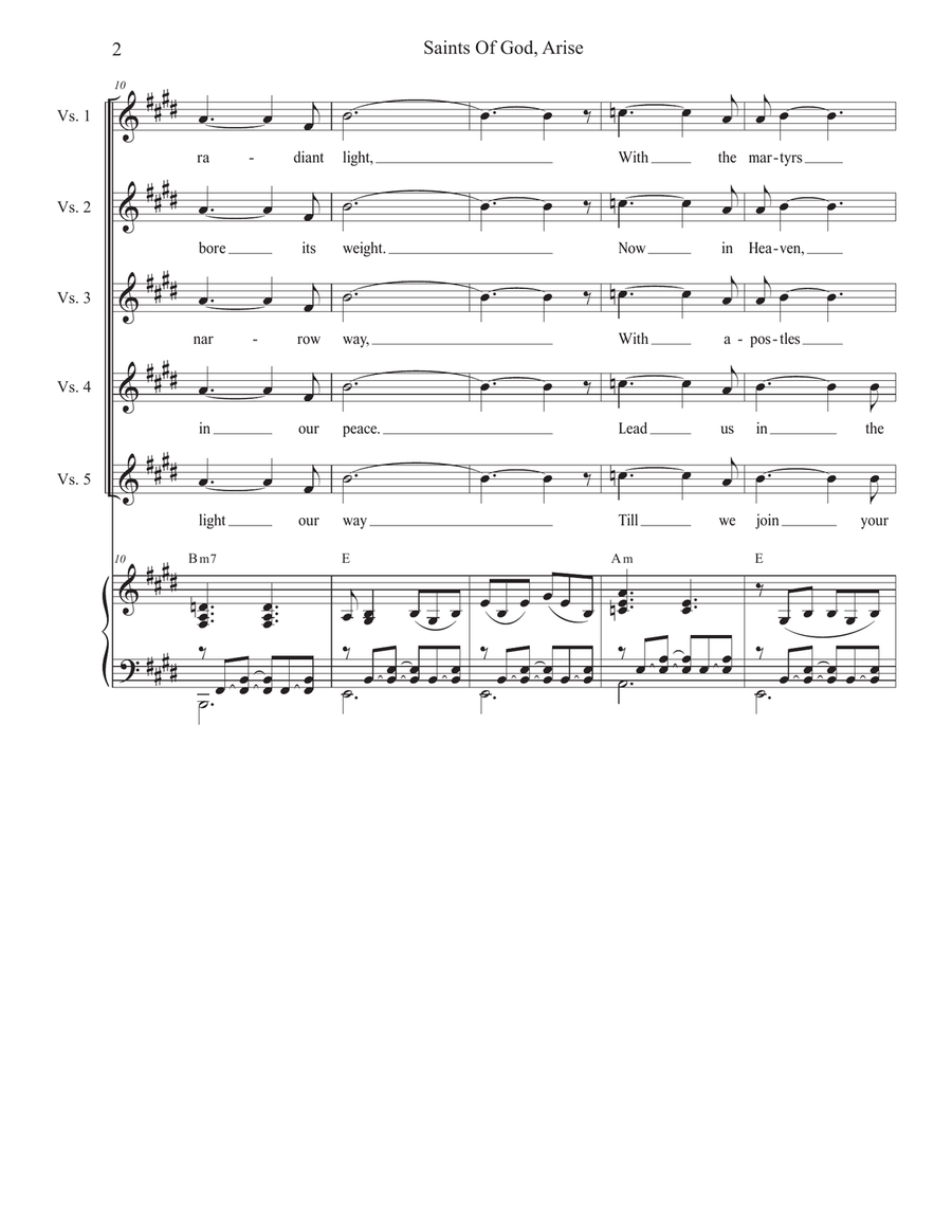 Saints Of God, Arise (2-part choir - (TB) TB scores gallery preview page 2