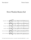 Never Weather-Beaten Sail by Campion for Brass Quartet in Schools