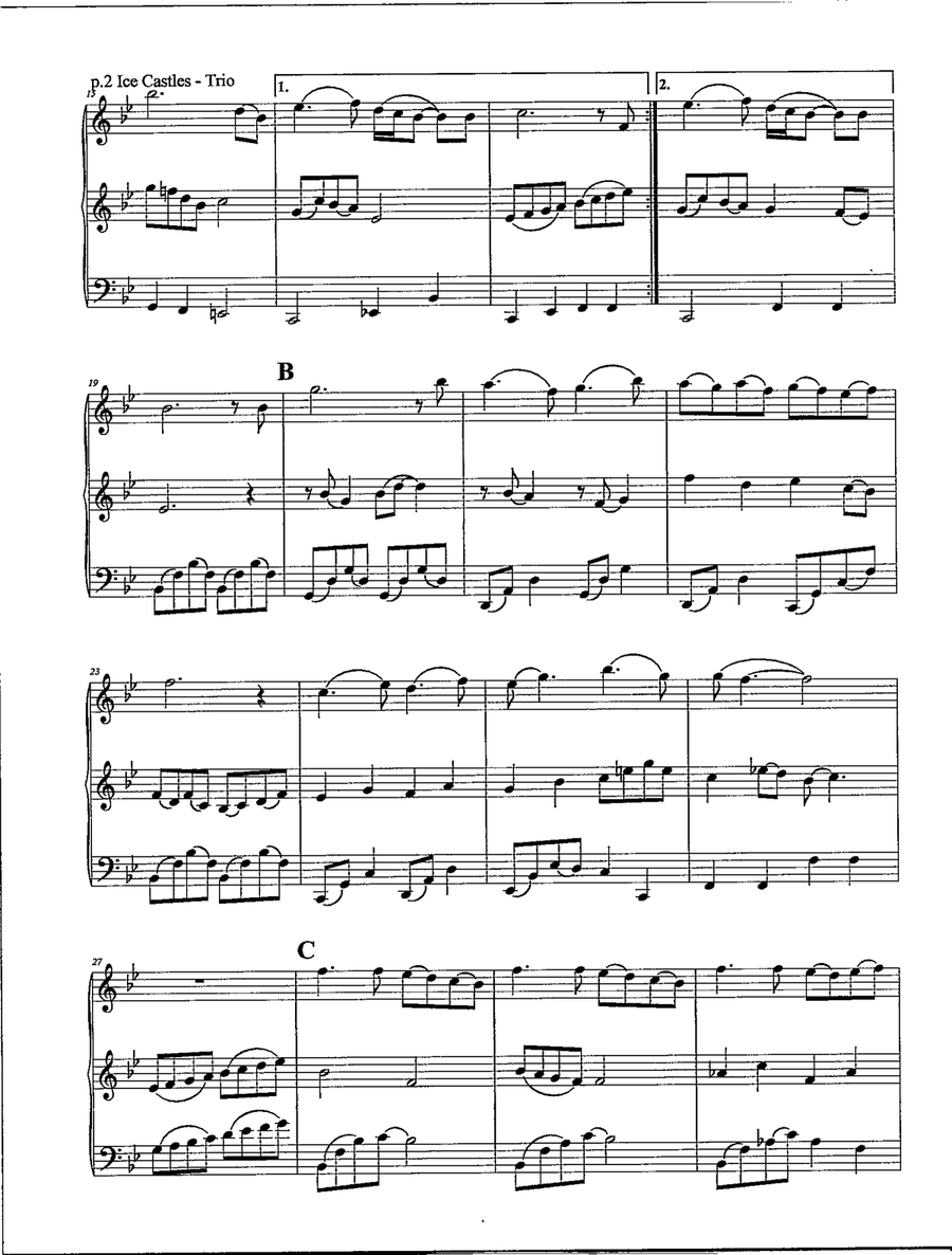 Theme From Ice Castles (Through The Eyes Of Love) String Trio scores gallery preview page 3