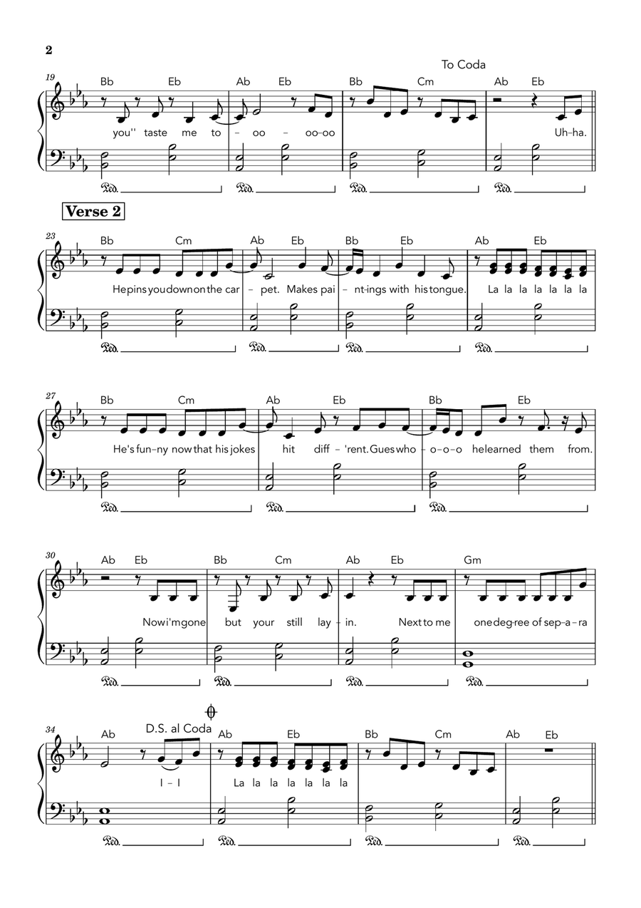 Taste Taste Piano, Vocal scores gallery preview page 2
