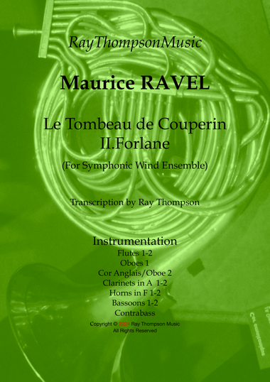 Ravel: Le Tombeau de Couperin No.II Forlane - symphonic wind