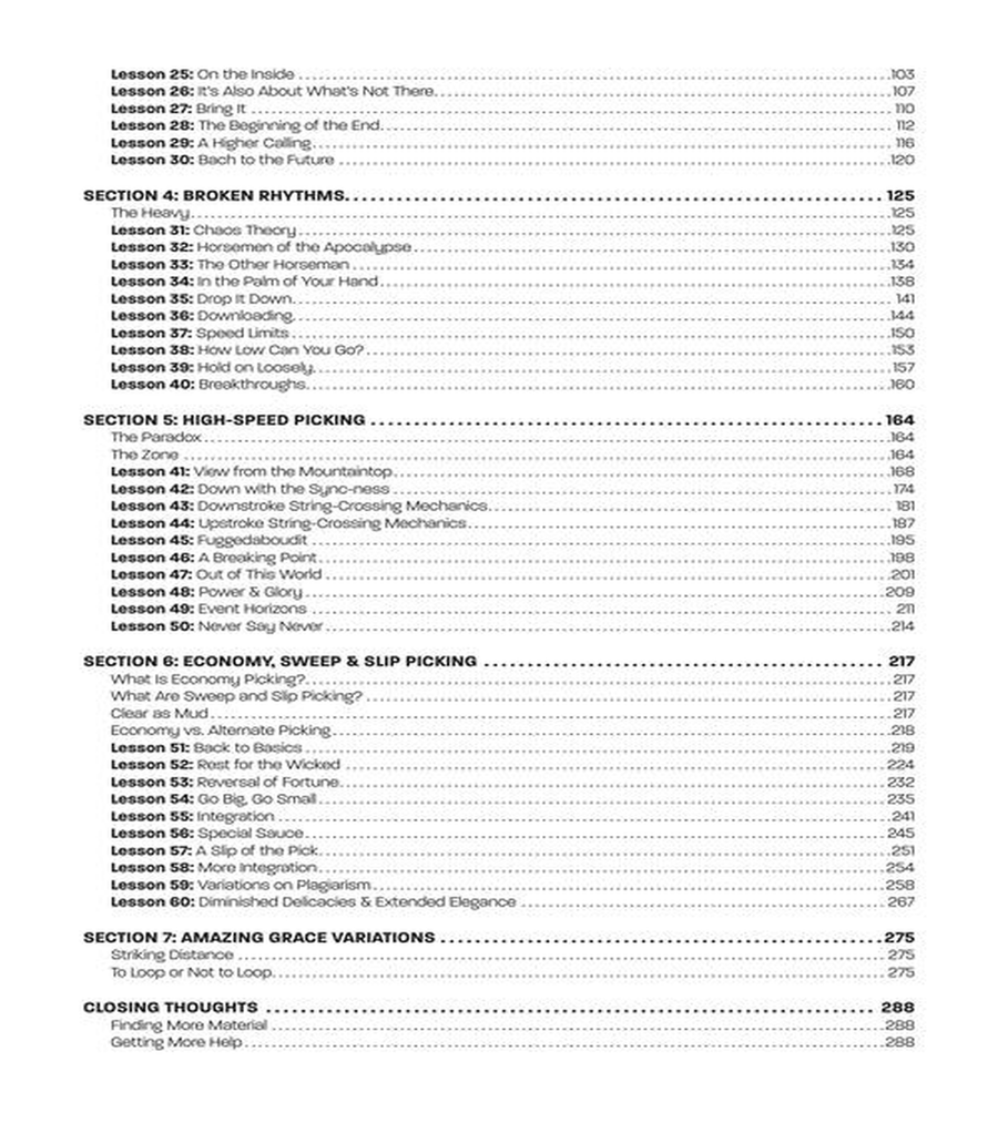 Total Picking Control – Expanded Speed Mechanics for Guitar Guitar scores gallery preview page 4