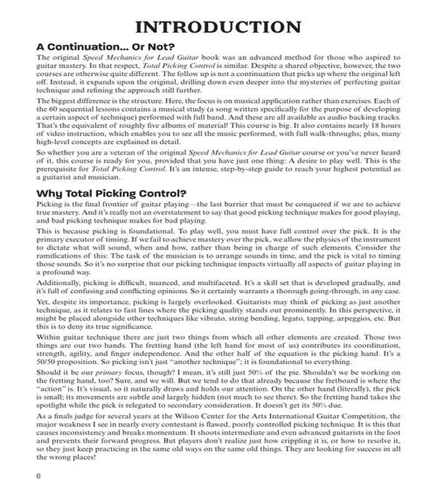 Total Picking Control – Expanded Speed Mechanics for Guitar Guitar scores gallery preview page 5