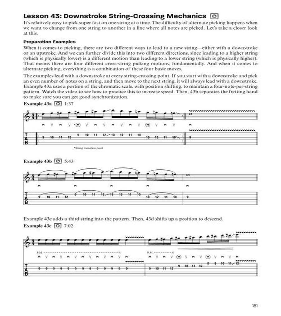 Total Picking Control – Expanded Speed Mechanics for Guitar Guitar scores gallery preview page 9