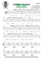 Stereo Hearts Acoustic Guitar scores gallery preview page 5