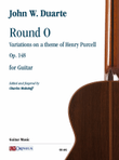 Round O. Variations on a theme of Henry Purcell Op. 148 for Guitar