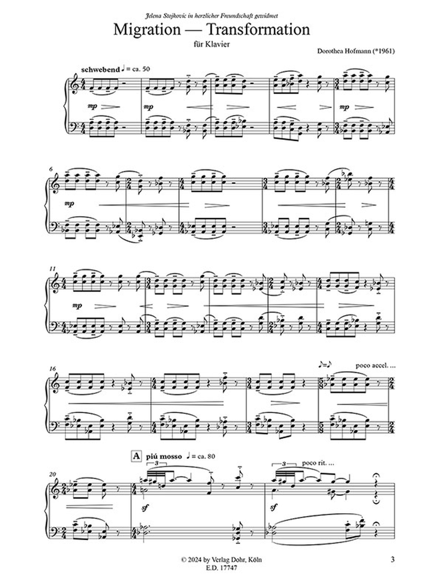 Migration - Transformation für Klavier Piano Solo scores gallery preview page 2