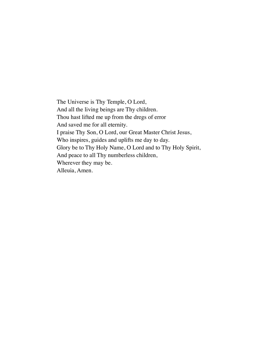 The Universe is Thy Temple, O Lord - for Alto and Piano Chamber Music scores gallery preview page 2