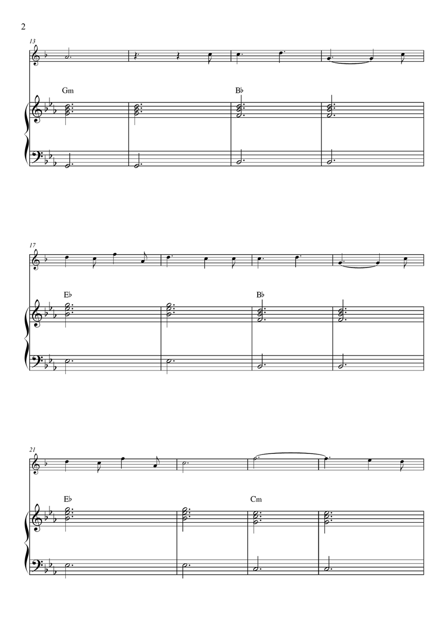 O Holy Night O Holy Night B-Flat Clarinet scores gallery preview page 2