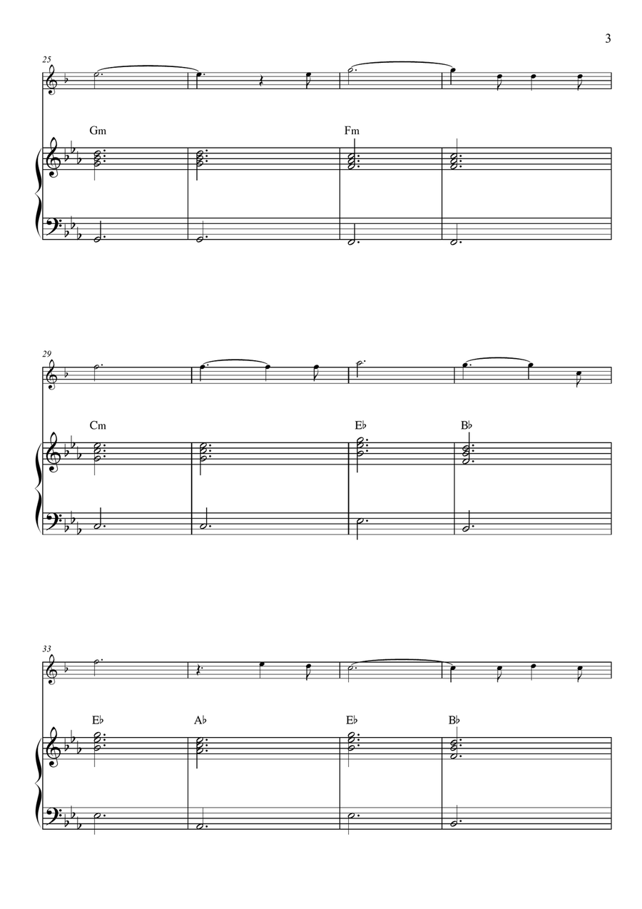 O Holy Night O Holy Night B-Flat Clarinet scores gallery preview page 3