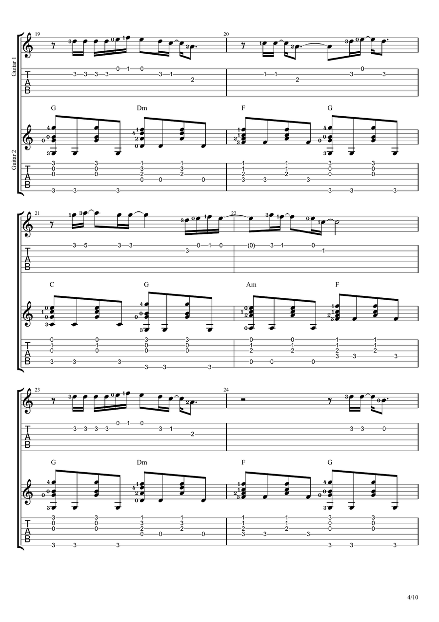 Forever Young Forever Young Acoustic Guitar scores gallery preview page 4