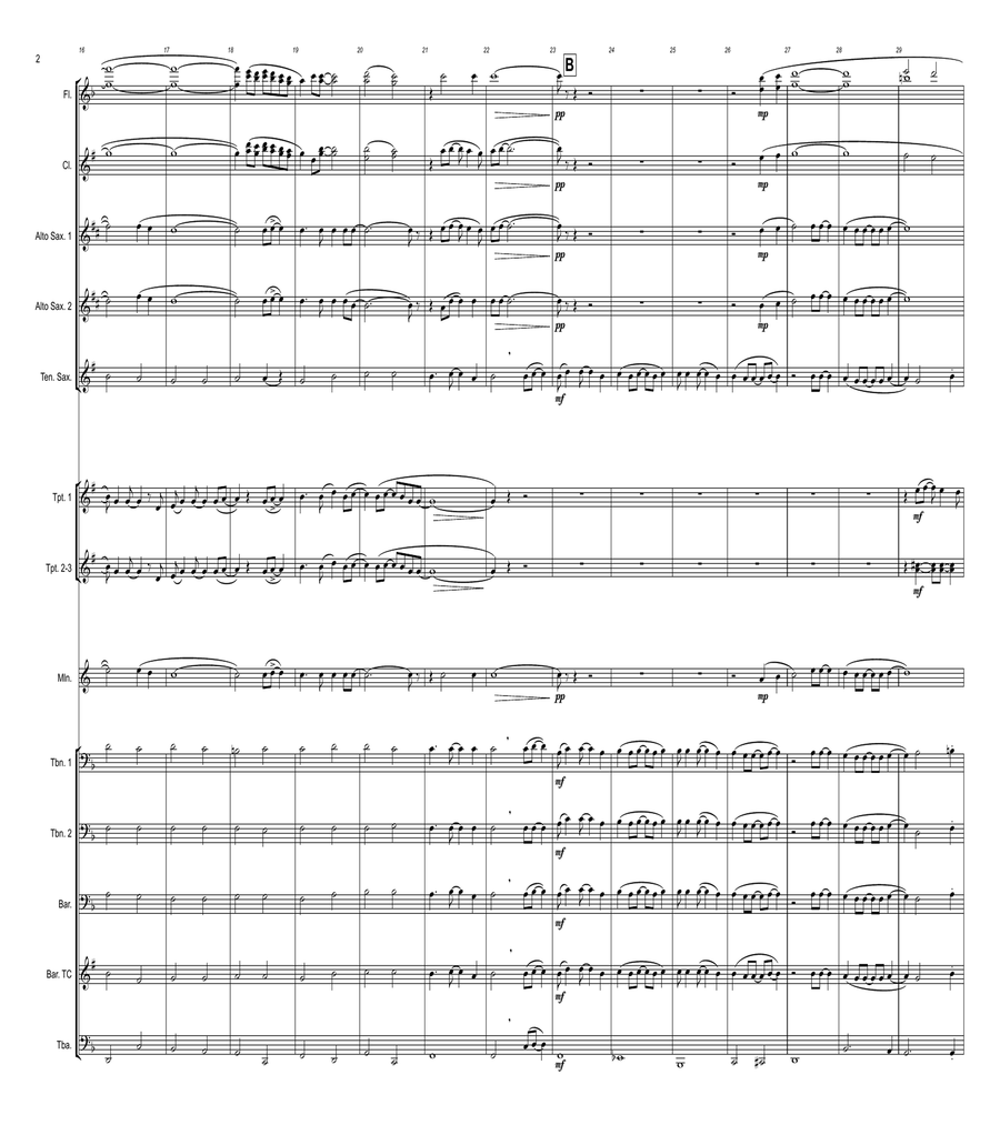 Carolina In My Mind Marching Band scores gallery preview page 2