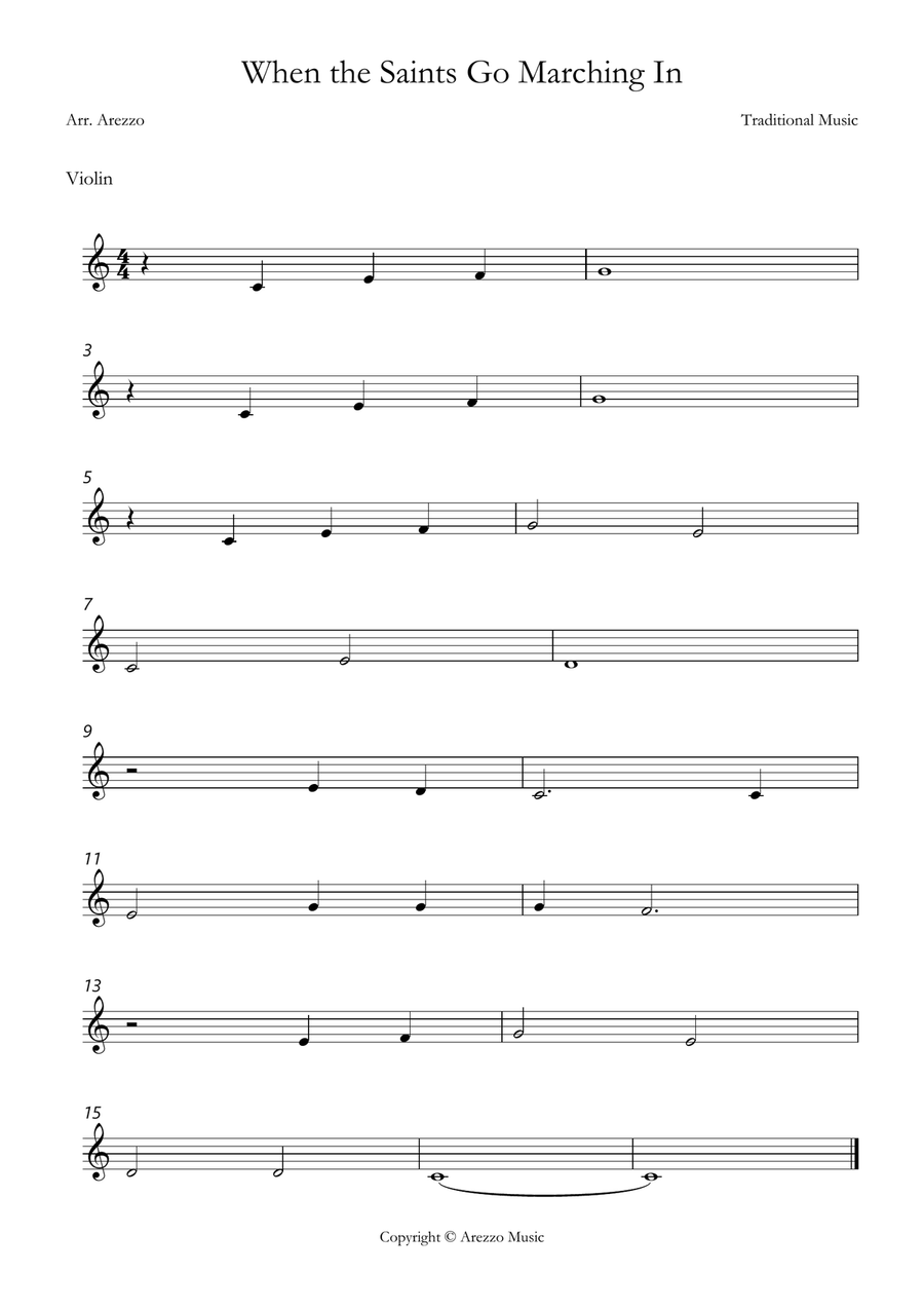 when the saints go marching in easy violin and Trombone sheet music Trombone scores gallery preview page 2