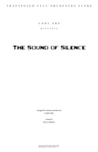 The Sound Of Silence - Score Only