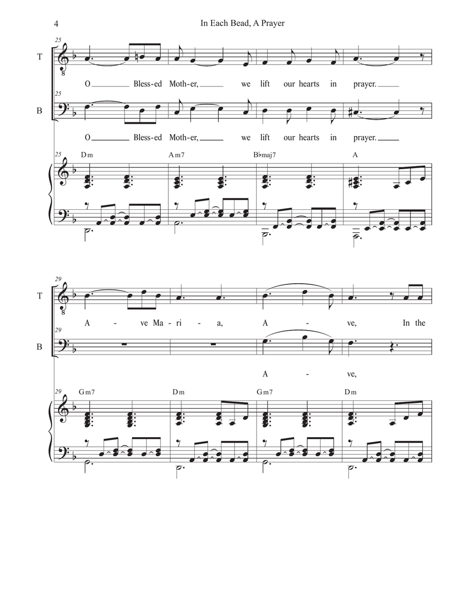 In Each Bead, A Prayer (Duet for Tenor and Bass solo) Tenor Voice scores gallery preview page 4