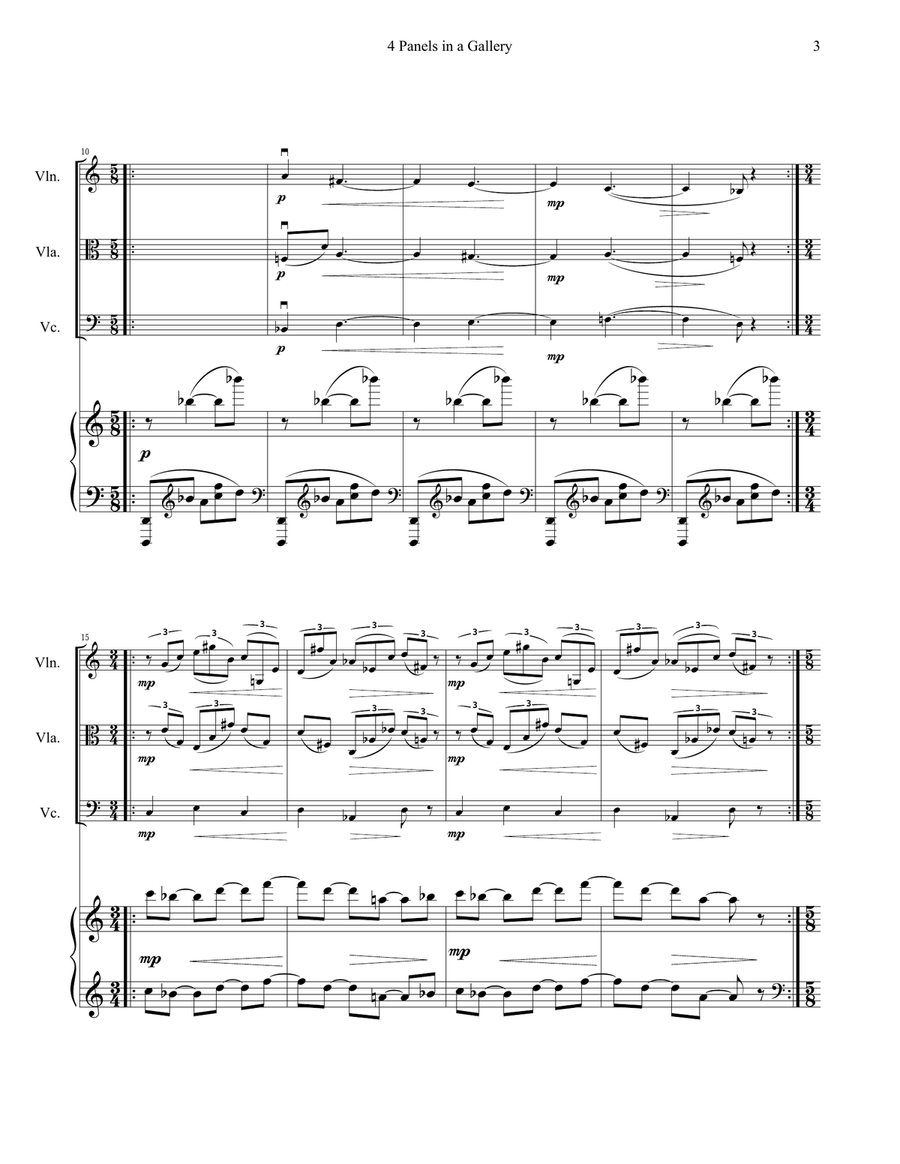 Four Panels in a Gallery Piano Quartet scores gallery preview page 2