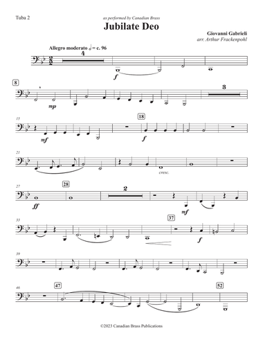 Jubilate Deo - Tuba 2