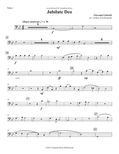Jubilate Deo - Tuba 1