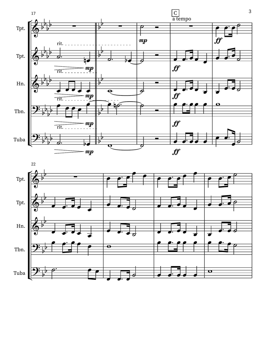 When I See The Blood Small Ensemble scores gallery preview page 3