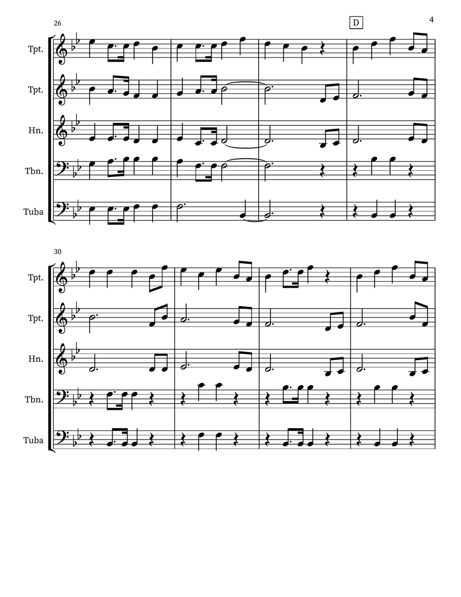 When I See The Blood Small Ensemble scores gallery preview page 4