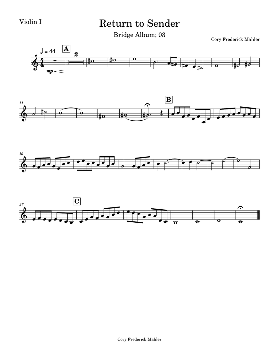 Return to Sender Return to Sender String Quartet scores gallery preview page 3