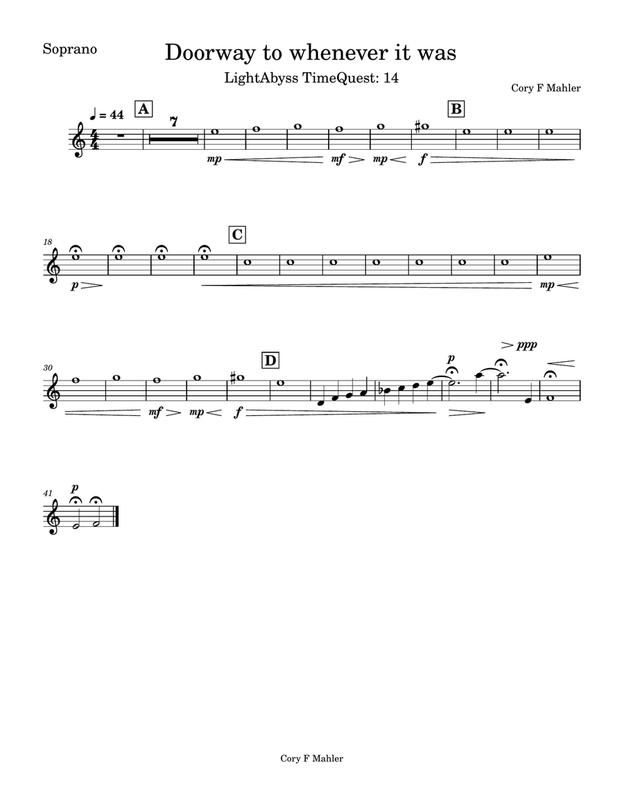 Doorway to whenever it was Choir scores gallery preview page 6