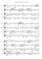 Beauty And The Beast Clarinet Quartet scores gallery preview page 4