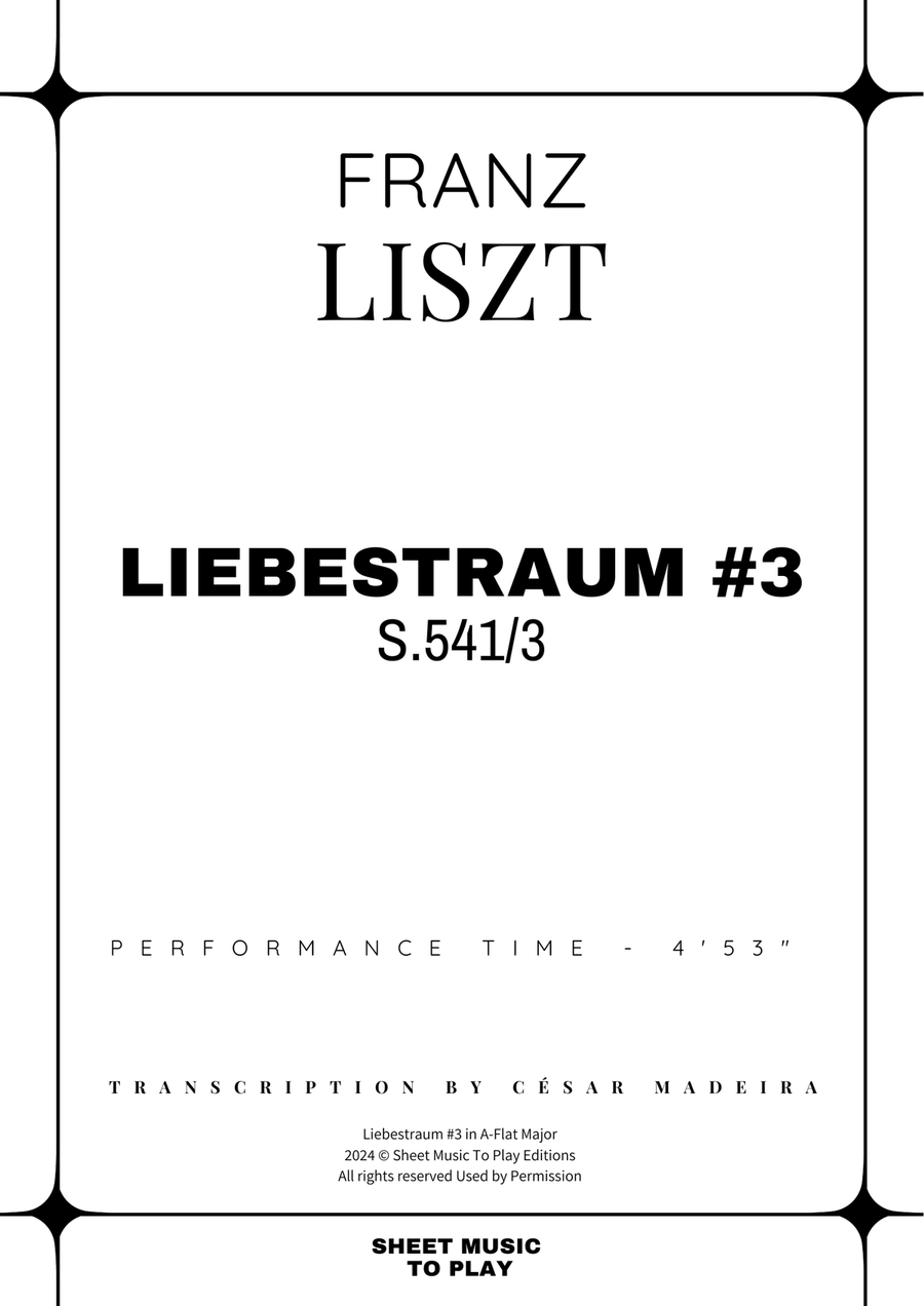 Liebestraum No.3 - Soprano Sax and Piano (Full Score and Parts) Soprano Saxophone scores gallery preview page 2