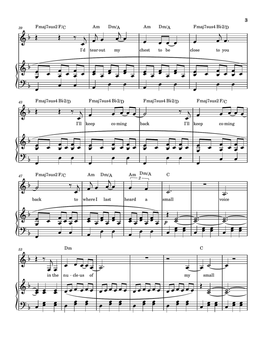 Hold On Piano, Vocal - Digital Sheet Music page 3