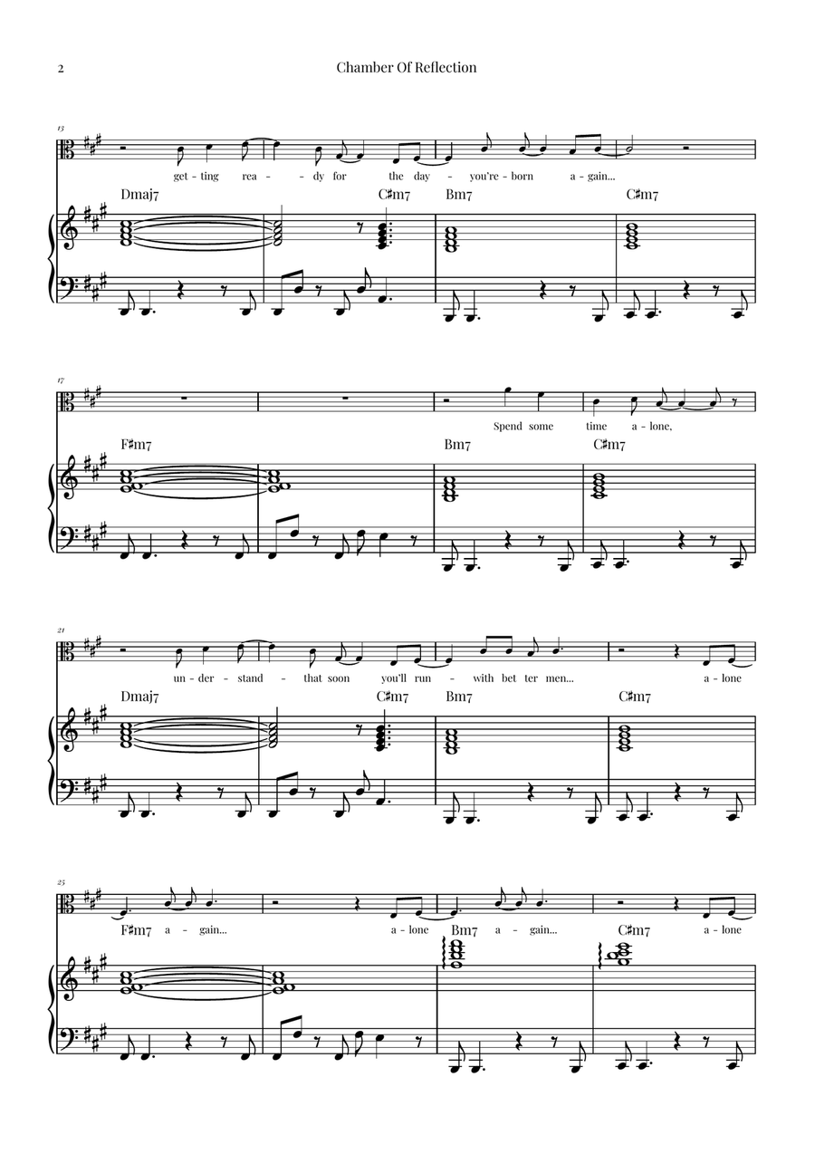 Chamber Of Reflection Viola scores gallery preview page 2