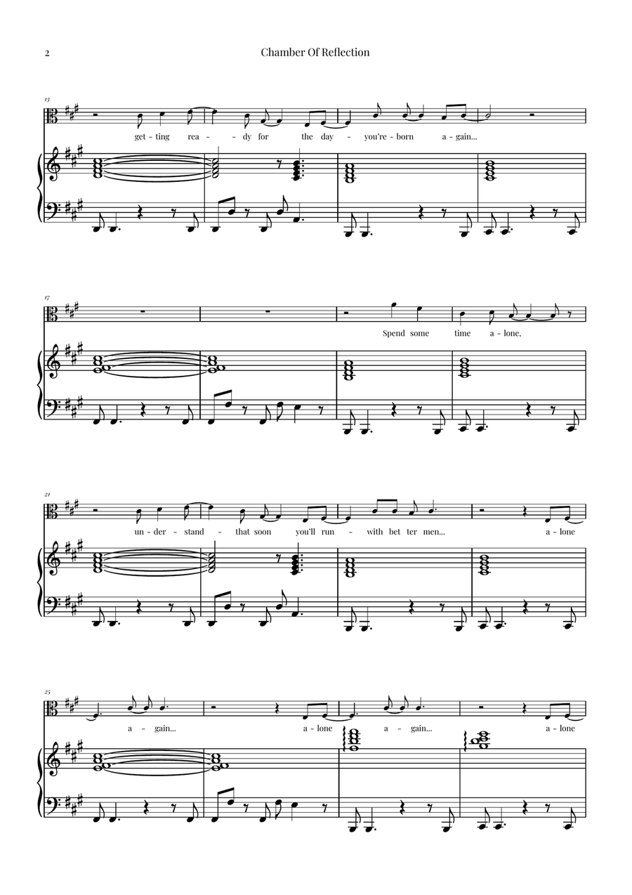 Chamber Of Reflection Chamber Of Reflection Viola scores gallery preview page 2