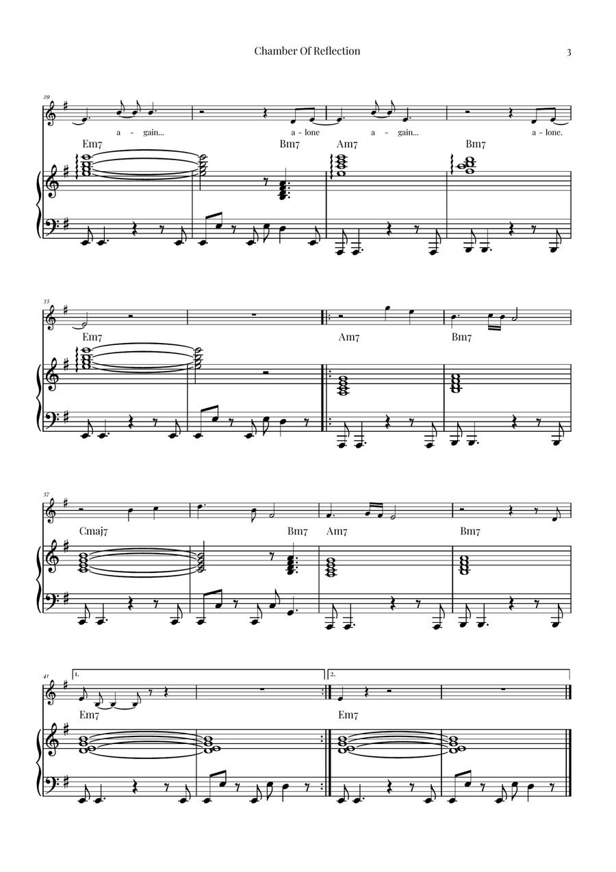 Chamber Of Reflection Chamber Of Reflection Violin Solo scores gallery preview page 3