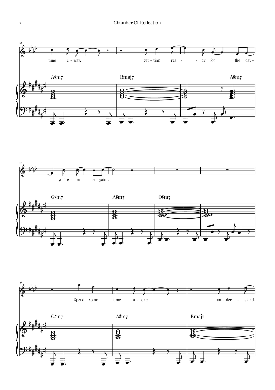 Chamber Of Reflection B-Flat Clarinet scores gallery preview page 2