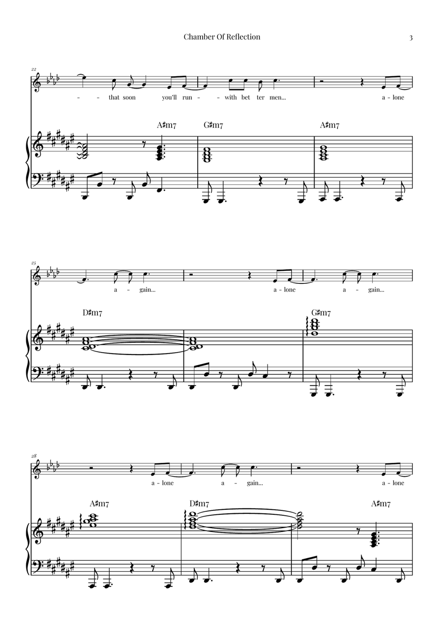 Chamber Of Reflection B-Flat Clarinet scores gallery preview page 3